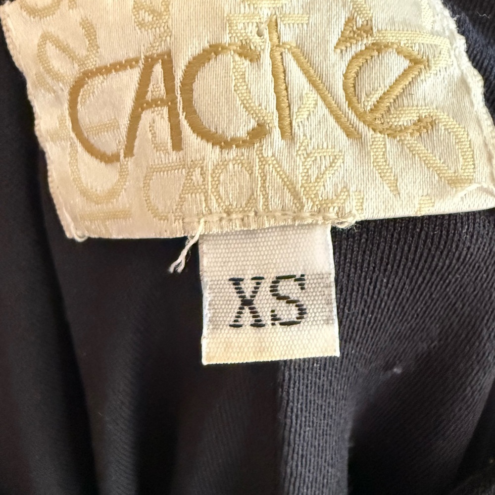 Cache Black Dress with Rhinestone scrollwork - Picture 5 of 7